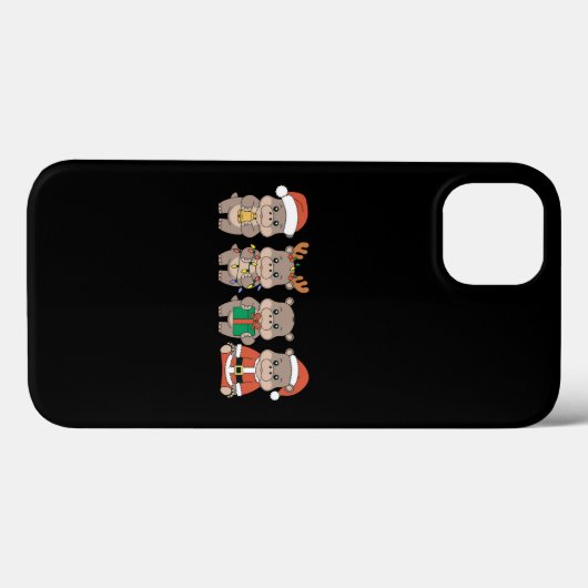 Baby Hippo Moo Deng Christmas Case-Mate iPhone Case (Achterkant (horizontaal))