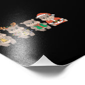 Baby Hippo Moo Deng Christmas Foto Afdruk (Hoek)