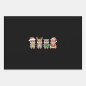 Baby Hippo Moo Deng Christmas Inpakpapier Vel (Voorkant)