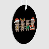 Baby Hippo Moo Deng Christmas Ornament (voorkant)