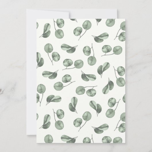 Baby Hippo Oerwoud Baby shower Uitnodiging (Achterkant)