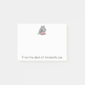 Baby Hippo Post-it® Notes (Voorkant)