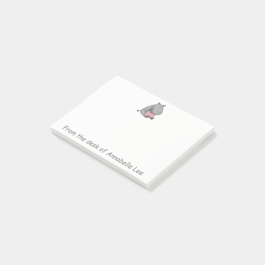 Baby Hippo Post-it® Notes (Schuin)