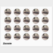 Baby Hippo Ronde Sticker (Vel)