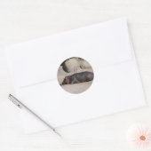 Baby Hippo Ronde Sticker (Envelop)