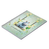 Baby Hippo spiraalfoto Notitieboek (Linkerzijde)