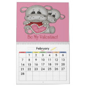 Baby Hippos Kinderagenda Kalender (Feb 2027)