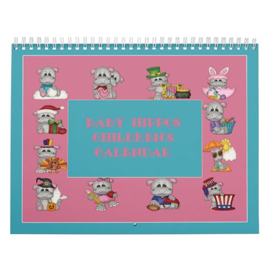 Baby Hippos Kinderagenda Kalender (Hoes)