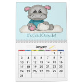 Baby Hippos Kinderagenda Kalender (Jan 2027)