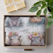 Baby Hippos Tissuepapier (Geschenk)
