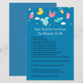 Baby Hoe goed ken je baby shower? (Voorkant / Achterkant)