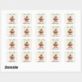 Baby Holiday Vierkante Sticker (Vel)