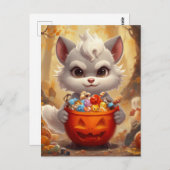 Baby Holiday Wolf Briefkaart (Voorkant / Achterkant)