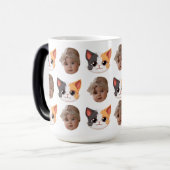 Baby Hondenman Gezicht Grappig Beste Cadeau voor O Magische Mok (Voorkant links)