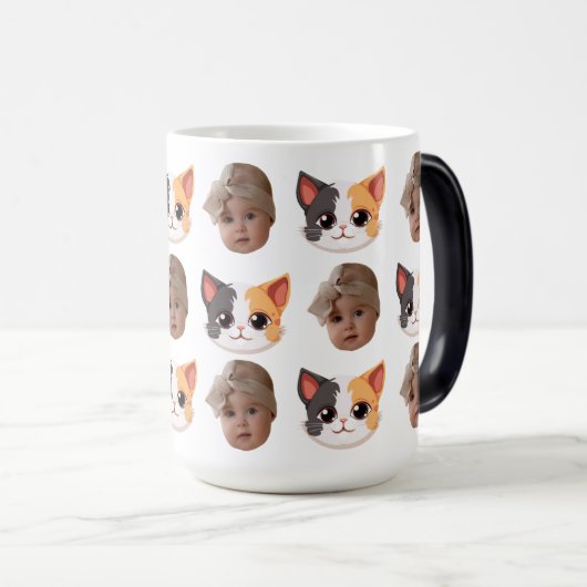 Baby Hondenman Gezicht Grappig Beste Cadeau voor O Magische Mok (Voorkant rechts)