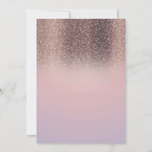 Baby Honey Bee Glitter Birthday Kaart (Achterkant)