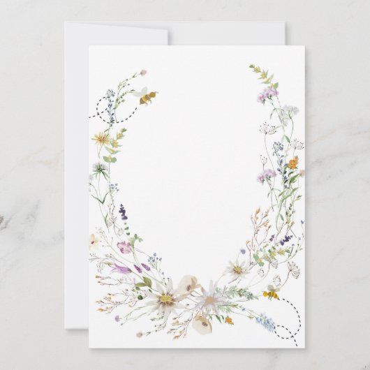 Baby honingbijen in Bloom Kaart (Achterkant)