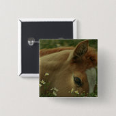 Baby Horse Square Pin Vierkante Button 5,1 Cm (Voorkant /achterkant)