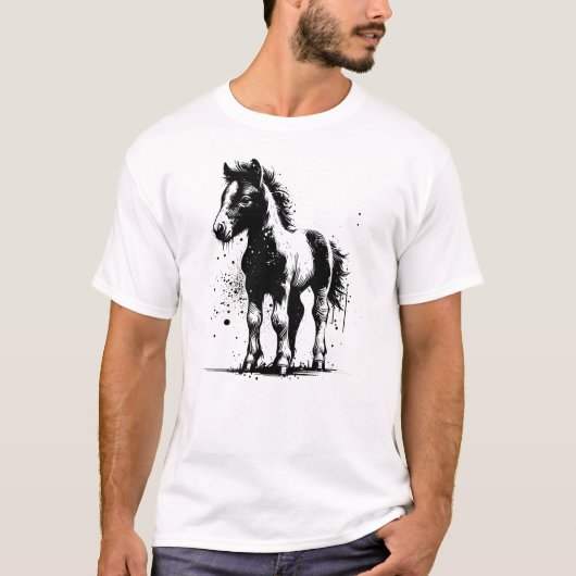 Baby Horse  T-shirt (Voorkant)