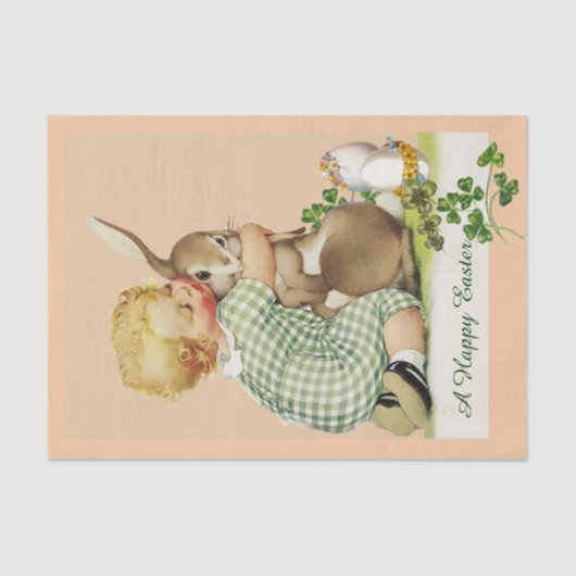 BABY HUGGGGENE EENVOUDIGERE BUNNY, roze Tissuepapier (Voorkant)