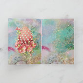 BABY HUGGGMATIGE BUNNY IN BLUE SPARKLES FEESTDAGEN KAART (Binnen)