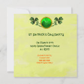 BABY HUGGING RABBIT IRISH ST. PATRICK'S DAY PARTY KAART (Achterkant)