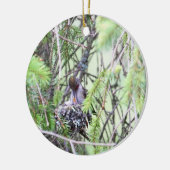 Baby Hummingvogels in een nest Keramisch Ornament (Links)