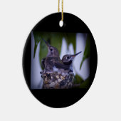 Baby Hummingvogels Keramisch Ornament (Rechts)