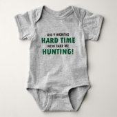 Baby Hunting Jersey Bodysuit Shirt (Voorkant)