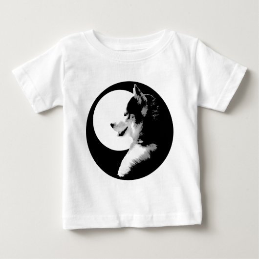 Baby Husky Shirt Sled Dog Baby Tee Shirts (Voorkant)