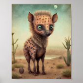 Baby Hyena Afrikaans Dier | Hyena Muurprint Poster (Voorkant)