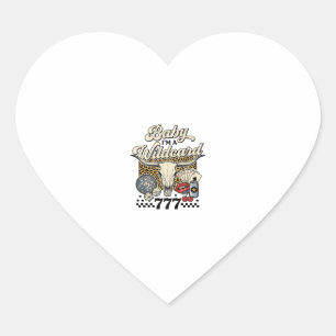 Baby Ik ben een Joker Vintage Western Casino Shirt Hart Sticker