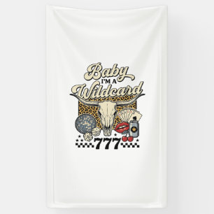 Baby Ik ben een Joker Vintage Western Casino Shirt Spandoek