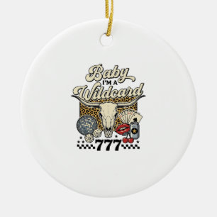 Baby Ik ben een Joker Vintage Western Casino T-shi Keramisch Ornament