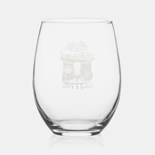 Baby Ik ben een Joker Vintage Western Casino T-shi Wijnglas Zonder Voet