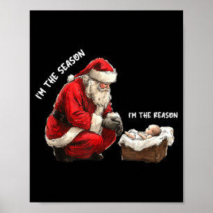 Baby ik ben het seizoen ik ben de reden Sinterklaa Poster