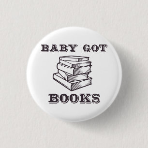 Baby Ik heb boeken Ronde Button 3,2 Cm