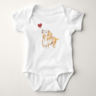 baby Ik hou van dachshunds winnie the dachshund Romper