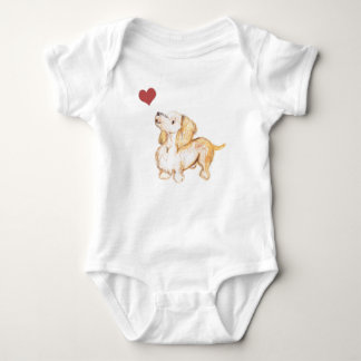 baby Ik hou van dachshunds winnie the dachshund Romper