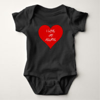 Baby Ik hou van mijn tante Custom Baby, één stuk s