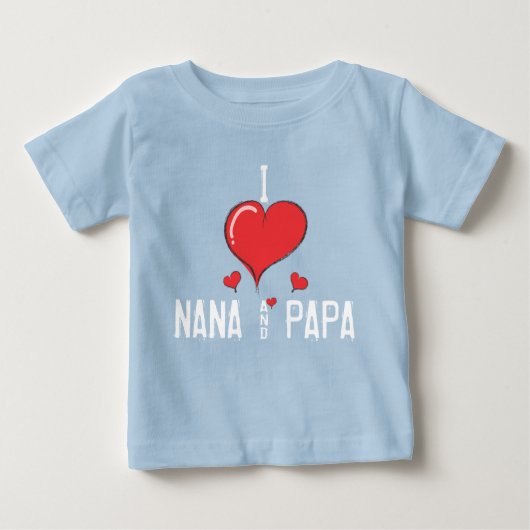Baby Ik hou van NANA en PAPA (Voorkant)