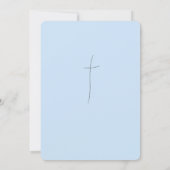 Baby Illustratie Doopuitnodiging Kaart (Achterkant)