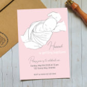 Baby Illustratie Doopuitnodiging Kaart