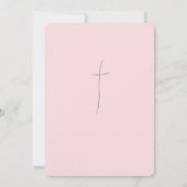 Baby Illustratie Doopuitnodiging Kaart (Achterkant)