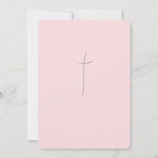 Baby Illustratie Doopuitnodiging Kaart (Achterkant)