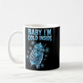 Baby I'm Cold Inside Iced Coffee Heart Skeleton Ch Koffiemok (Links)