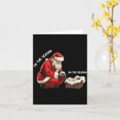 Baby I'm The Season Im The Reason Santa Religious  Kaart (Gele Bloem)