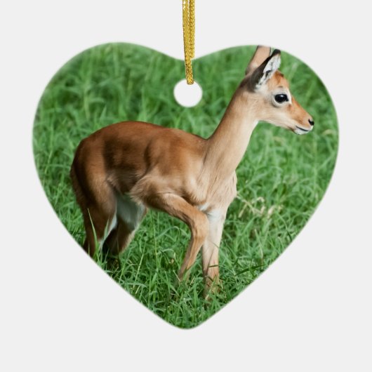 Baby impala keramisch ornament (Voorkant)