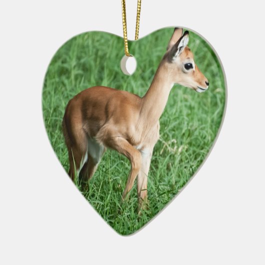 Baby impala keramisch ornament (Links)