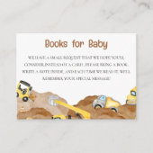 baby in aanbouw baby shower Boek Informatiekaartje (Voorkant)
